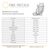 940 Argentium Silver - Ragamuffin Cat Charm