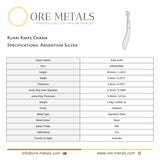 940 Argentium Silver - Kukri Knife Charm