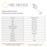 940 Argentium Silver - Dragster Racer Charm