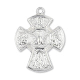 999 Pure Silver - Five Way Catholic Crucifix Charm