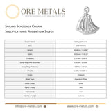 940 Argentium Silver - Sailing Schooner Charm