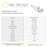 940 Argentium Silver - Arabian Sandal Charm