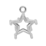 9ct White Gold - Star Prong Setting