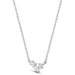 9ct White Gold - 0.25ct VS/F+ - Diamond Cluster Necklace