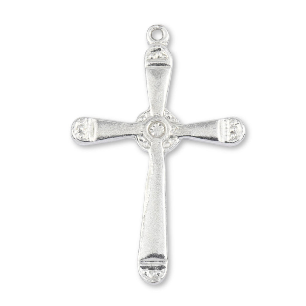 999 Pure Silver - Paddle Crucifix Charm