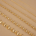 9ct Yellow Gold - Belcher - Bracelet Chain