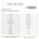 940 Argentium Silver - Speed Boat Charm