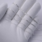 925 Sterling Silver - Figaro 3:1 - Armbandskedja