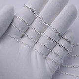 925 Sterling Silver - Figaro 3:1 - Bracelet Chain