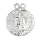 940 Argentium Silver - His & Hers Latin Amulet Charm