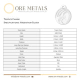 940 Argentium Silver - Tropics Charm