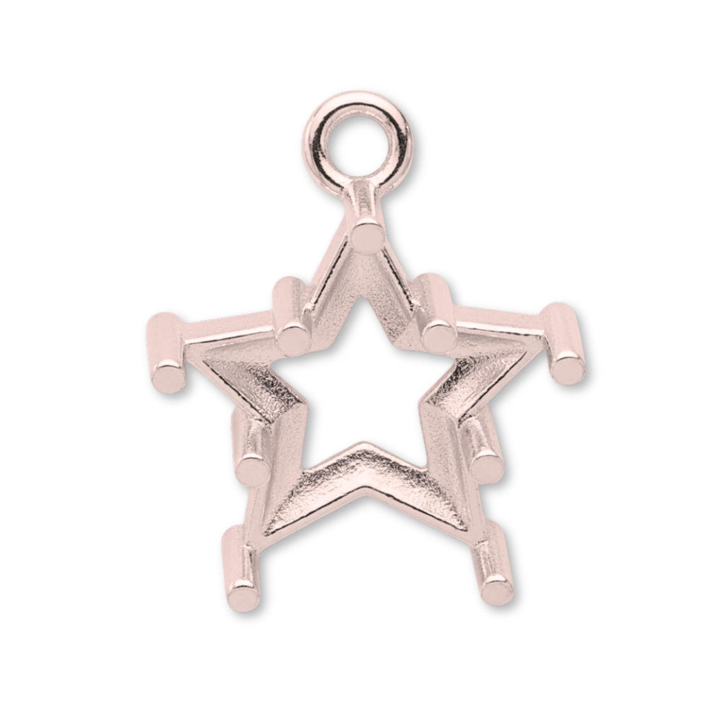 18ct Rose Gold - Star Prong Setting