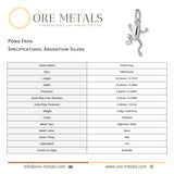 940 Argentium Silver - Pond Frog Charm