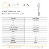 940 Argentium Silver - Classic Toothbrush Charm