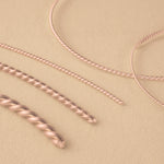 9ct Rose Gold - Twisted Wire