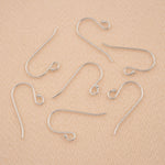 14ct White Gold - Ball Tip Ear Hooks