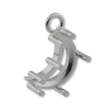 950 Platinum - Crescent Prong Setting