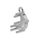 950 Platinum - Crescent Prong Setting