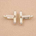 925 Sterling Silver - Heavy Bullet Cufflink Backs