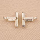 925 Sterling Silver - Heavy Bullet Cufflink Backs