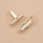 925 Sterling Silver - Heavy Bullet Cufflink Backs