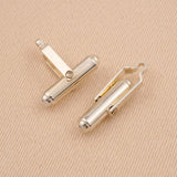 925 Sterling Silver - Heavy Bullet Cufflink Backs