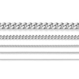 18ct White Gold - Miami Cuban Link - Bracelet Chain