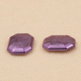 18ct Purple Gold - Emerald Cabochon