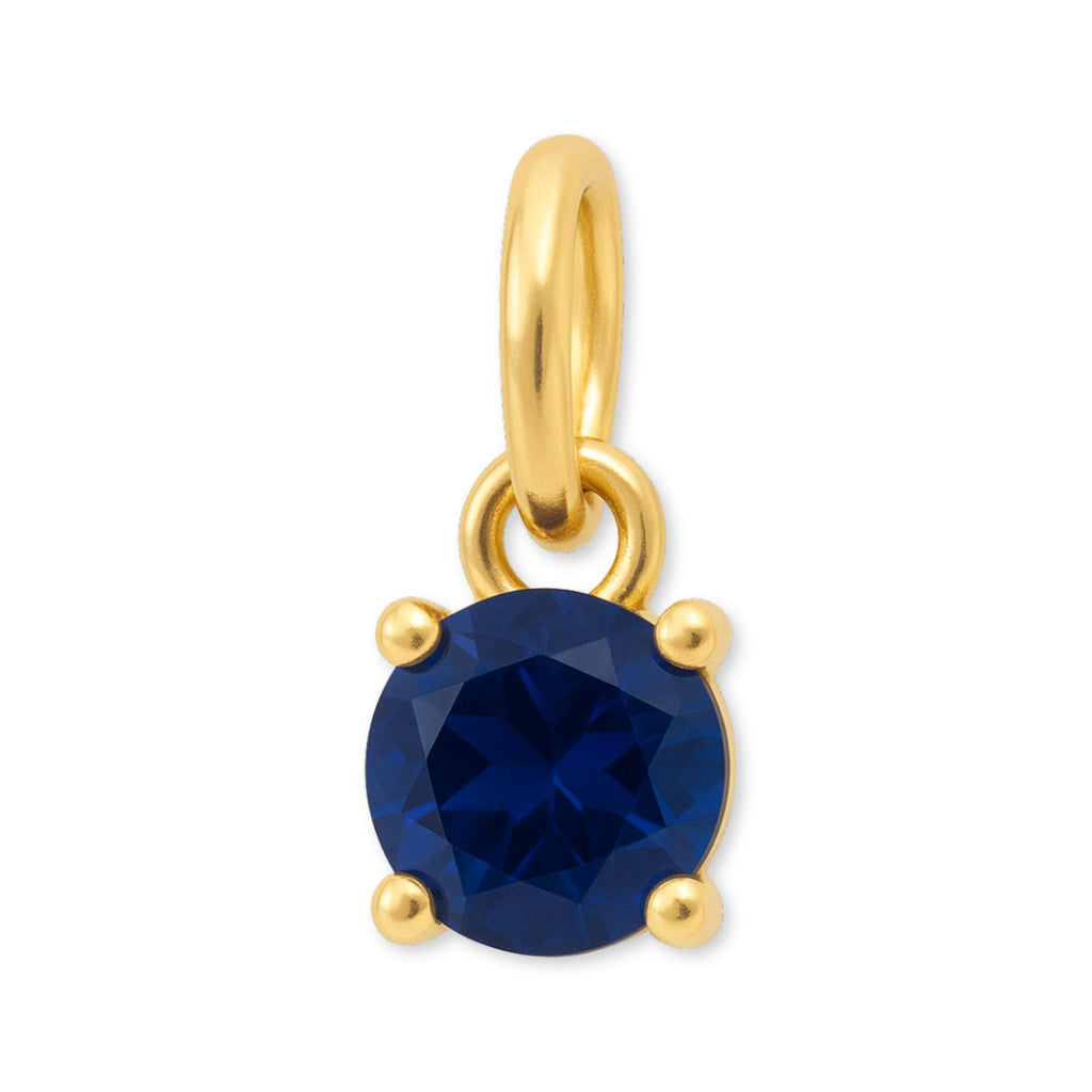 9ct Yellow Gold | Sapphire - September Birthstone Charm