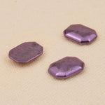 18ct Purple Gold - Emerald Cabochon