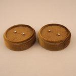 Caramel Brown - Round Earring Box