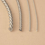 18ct White Gold - Twisted Wire