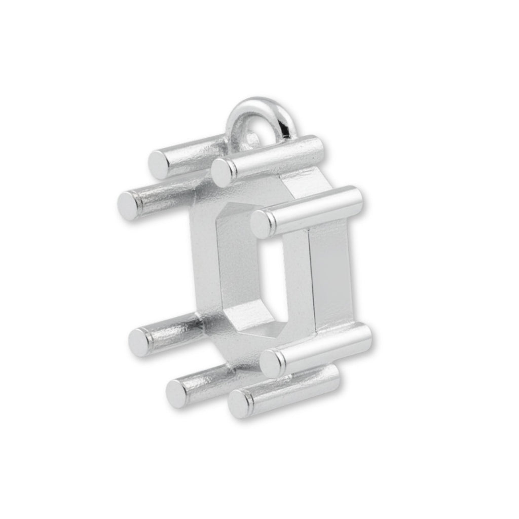 925 Sterling Silver - Emerald Prong Setting