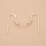 925 Sterling Silver - Coil & Bead Ear Hook