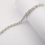 925 Sterling Silver - Rope - Bracelet Chain