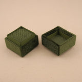 Olive Green - Square Ring Box