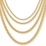 9ct Yellow Gold - Miami Cuban Link - Necklace Chain