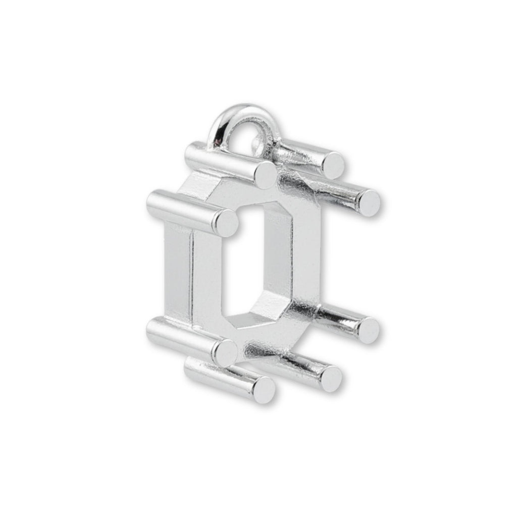 925 Sterling Silver - Emerald Prong Setting