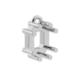 18ct White Gold - Emerald Prong Setting