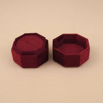 Maroon - Octagon Ring Box