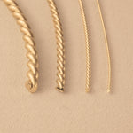 9ct Yellow Gold - Twisted Wire