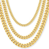 18ct Yellow Gold - Miami Cuban Link - Chain Roll