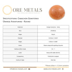 Orange Aventurine - Round Cabochon