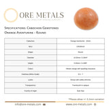 Orange Aventurine - Round Cabochon