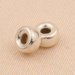 925 Sterling Silver - Round Donut Beads