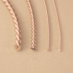 9ct Rose Gold - Twisted Wire