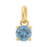 9ct Yellow Gold | Blue Topaz - December Birthstone Charm