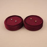 Maroon - Round Necklace Box