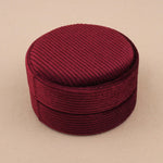 Maroon - Round Ring Box