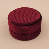 Maroon - Round Necklace Box